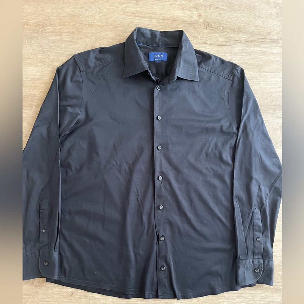 Eton Black Dress Shirt